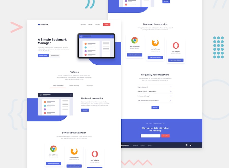 Bookmarking-landing-page