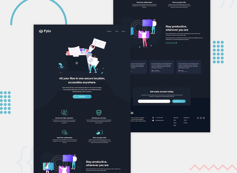 Fylo-landing-page